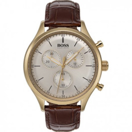 Urrem Hugo Boss HB1513545 / HB-317-1-34-3037 Læder Brun 20mm