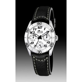 Urrem Lotus 15651-7 Læder Sort 18mm