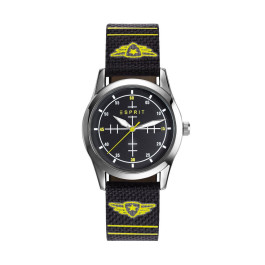 Urrem Esprit ES906514001 Læder/Tekstil Sort 16mm