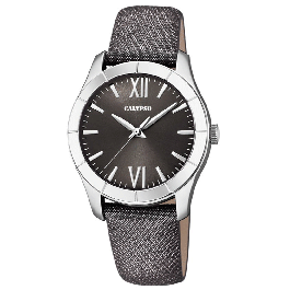 Urrem Calypso K5718-3 Læder Grå 17mm