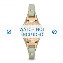 Urrem Fossil ES3471 Læder Grøn 8mm