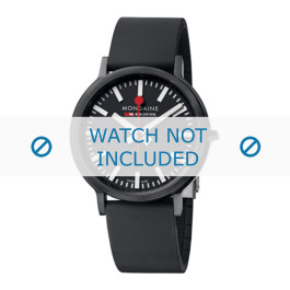 Urrem Mondaine A512.30358.64SPB / 30358 Gummi Sort 20mm