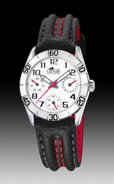 Urrem Lotus 15651-E Læder Sort 18mm