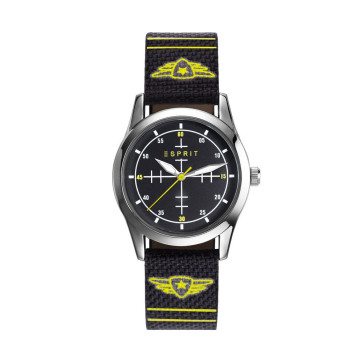 Urrem Esprit ES906514001 Læder/Tekstil Sort 16mm