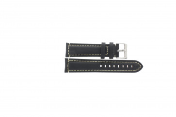 Urrem Universel 393.01.22 Læder Sort 20mm