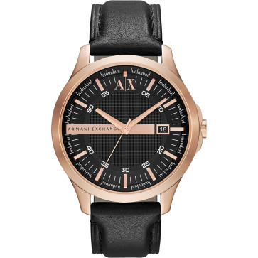 Urrem Armani Exchange AX2129 Læder Sort 22mm