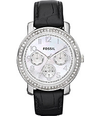 Urrem Fossil ES2969 Læder Sort 18mm