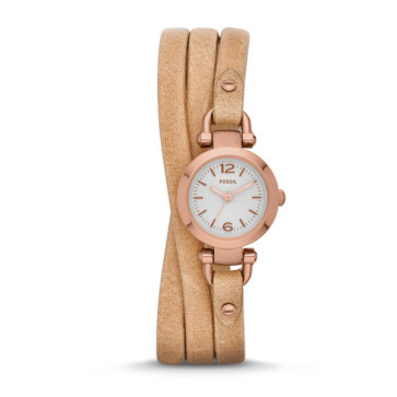 Urrem Fossil ES3477 Læder Beige 6mm