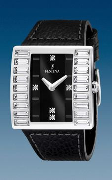 Urrem Festina F16538-2 / F16538-7 Læder Sort 32mm