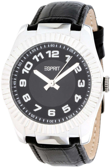 Urrem Esprit ES103582002 Krokodille skind Sort 19mm