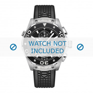 Urrem Tag Heuer CAJ2180.FT6023 Gummi Sort 22mm