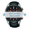 Urrem Seiko SSE061J1 / 8X53-0AB0 / L0CK016J9 Læder Sort 22mm