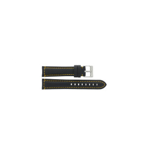 Urrem Universel 393.01.10 Læder Sort 24mm