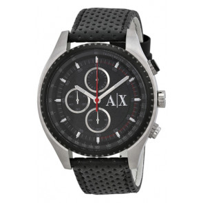 Urrem Armani Exchange AX1600 Læder Sort 22mm