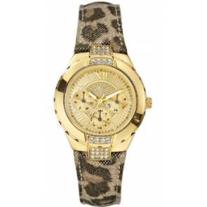 Guess urrem W0023L1 Læder Multicolor + standard syning