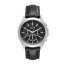 Armani Exchange urrem AX2604 Læder Sort 22mm + syning sort